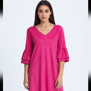 Belongsei Pink Boho Midi Dress Size XL